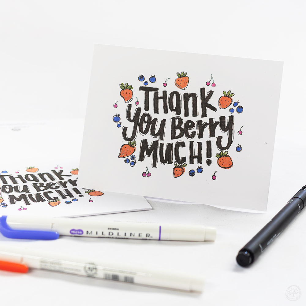 Thank You Berry Much Notecard Pack